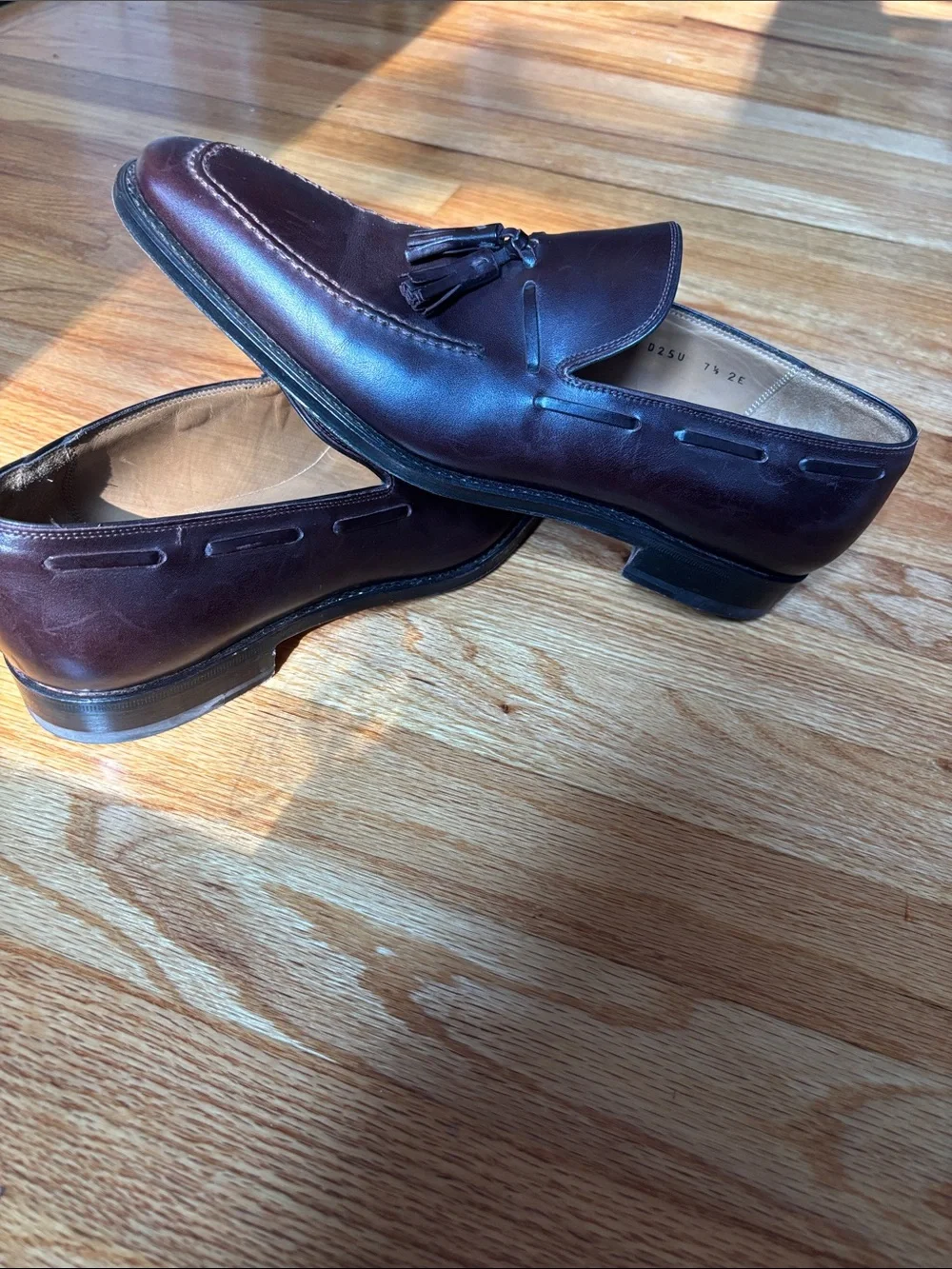 Salvatore Ferragamo Dark Brown Leather Tassel Loafers